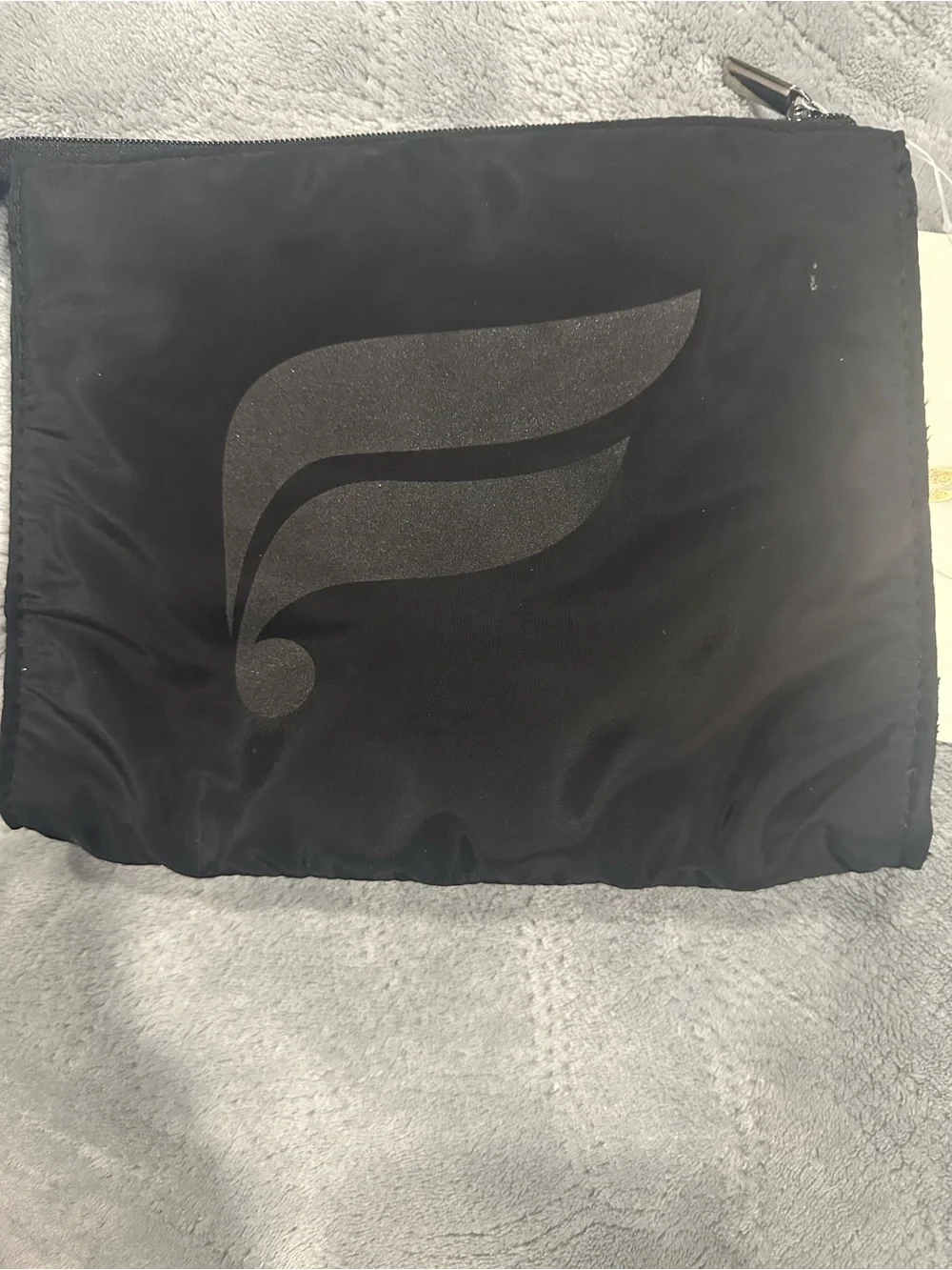 Fabletics Quilted Black Cosmetic Bag